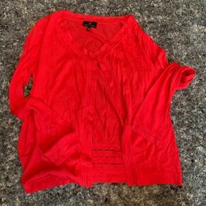 Red Rena Lange Cardigan